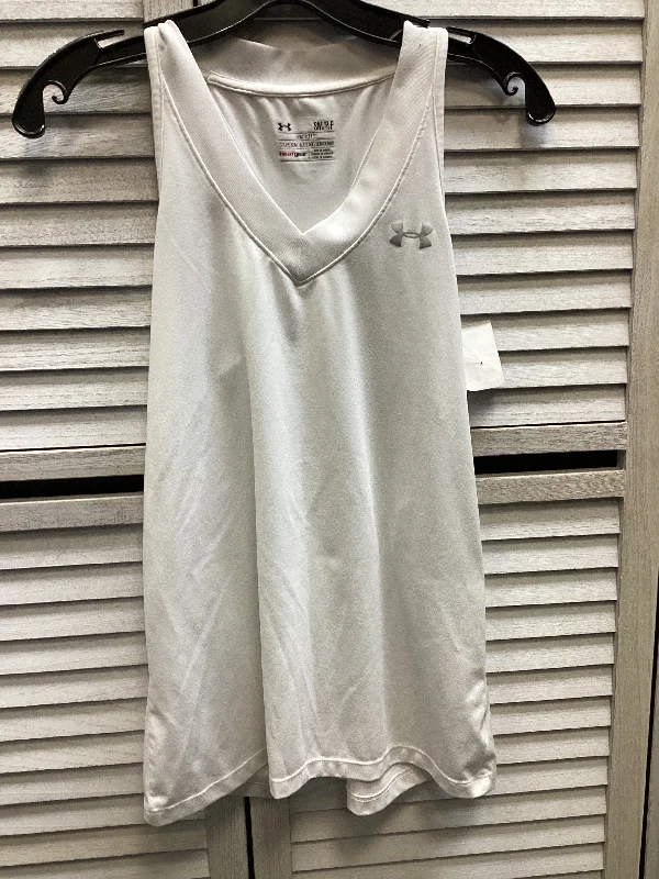 Soft and Stretchable Yoga Tops -Athletic Tank Top By Under Armour In White, Size: S