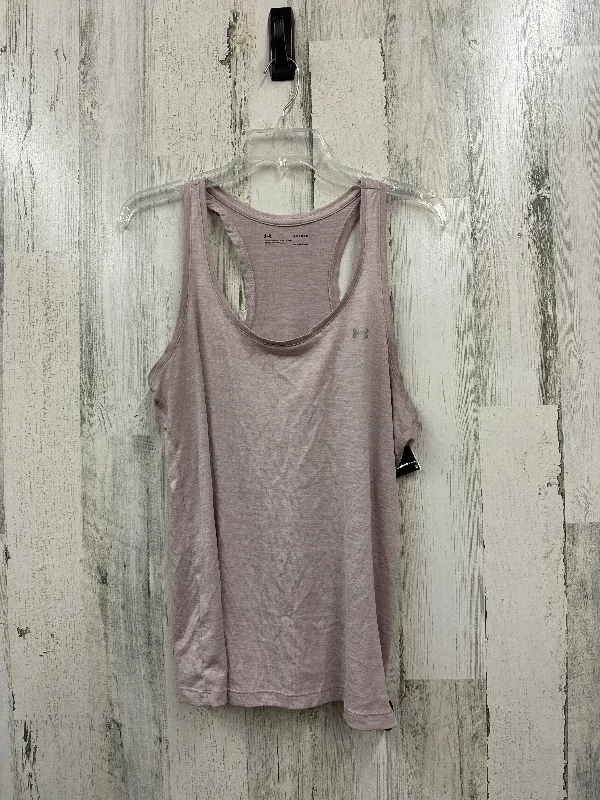 Seamless Yoga Tops for Comfortable Wear -Athletic Tank Top By Under Armour  Size: L