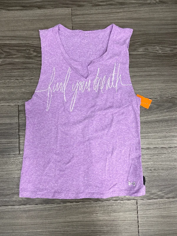 Breathable Yoga Tops for Active Yoga -Athletic Tank Top By Under Armour  Size: S