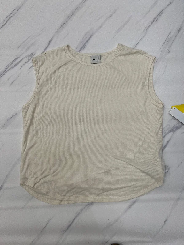 Yoga Tops for Better Movement -Athletic Tank Top By Varley In Cream, Size: Xl
