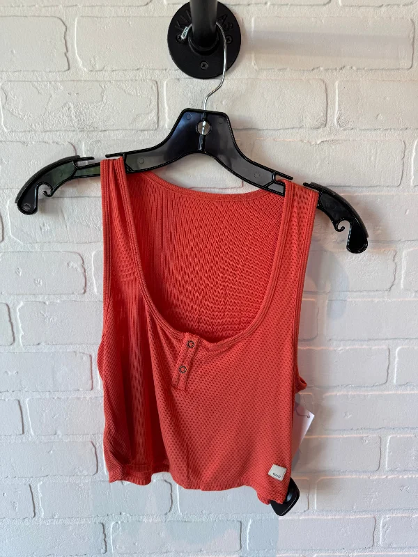 Yoga Tops with Customizable Fit for Every Body -Athletic Tank Top By Vuori In Orange, Size: Xs