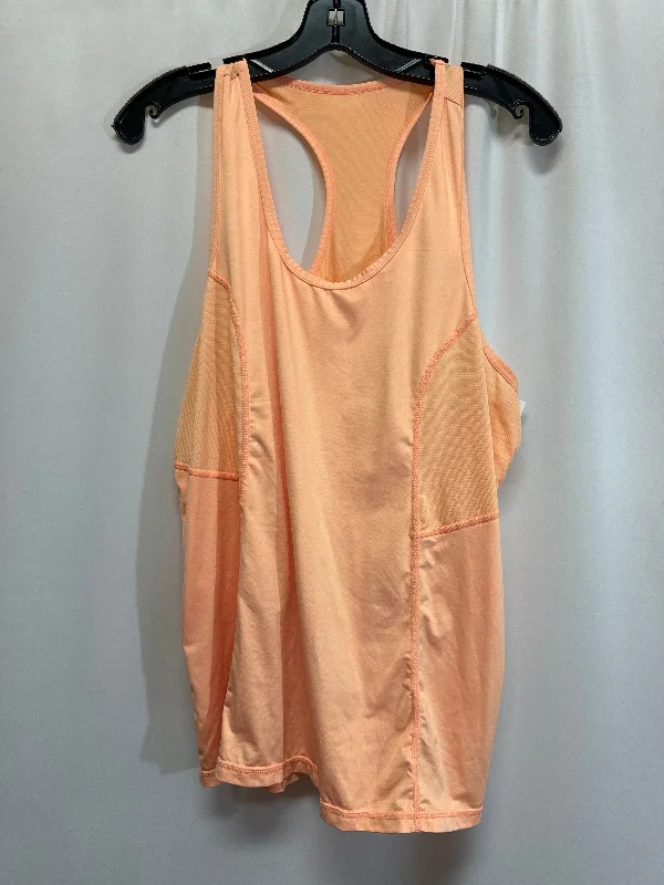 Yoga Tops for Hot Summer Days -Athletic Tank Top By Xersion In Peach, Size: Xl