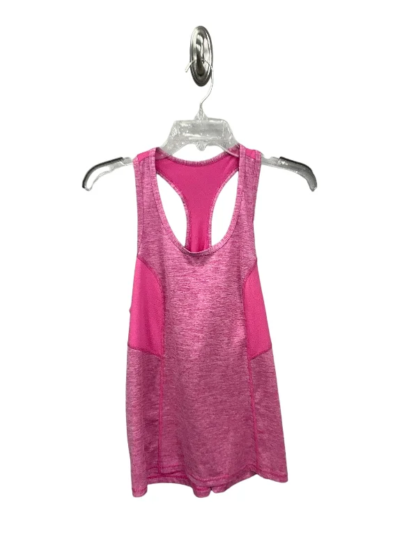 Stretch Yoga Tops for Flexibility -Athletic Tank Top By Xersion In Pink, Size: S