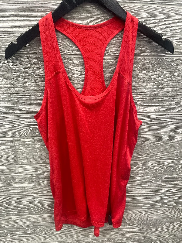 Women's Yoga Tops for Pilates and Flexibility -Athletic Tank Top By Xersion In Red, Size: S