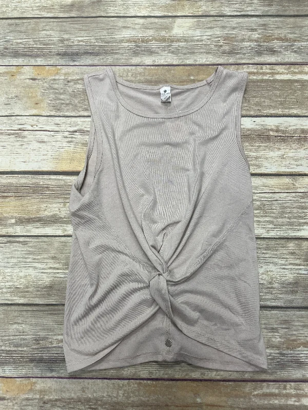 Yoga Tops for Enhanced Movement -Athletic Tank Top By Yogalicious In Cream, Size: S