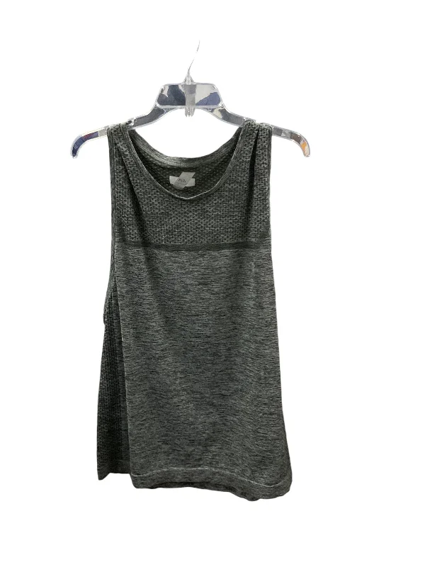 Yoga Tops for Deep Flexibility Movements -Athletic Tank Top By Zara In Grey, Size: Xl
