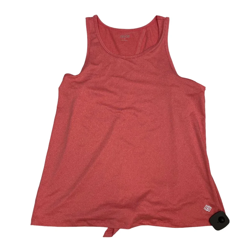 Long Sleeve Yoga Tops for Extra Coverage -Athletic Tank Top By Zelos In Pink, Size: S
