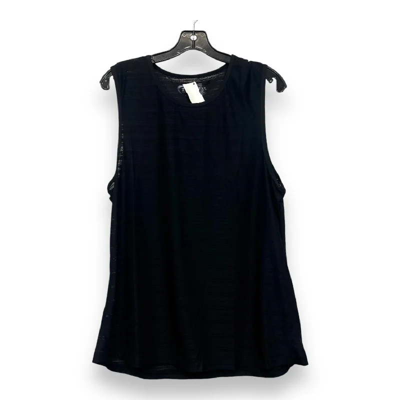 Comfortable Yoga Tops for Hot Yoga -Athletic Tank Top By Zyia In Black, Size: Xxl