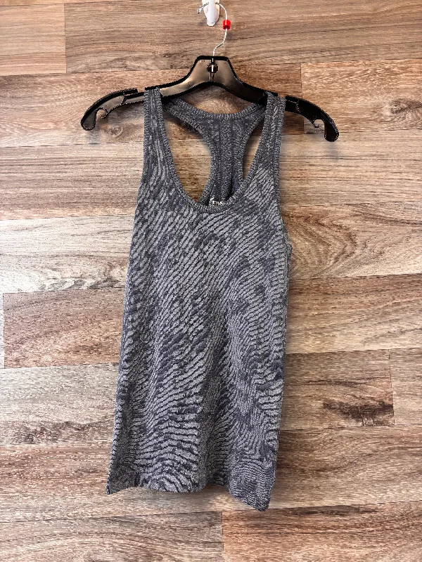 Supportive Yoga Tops for Poses -Athletic Tank Top By Zyia In Grey, Size: Xs