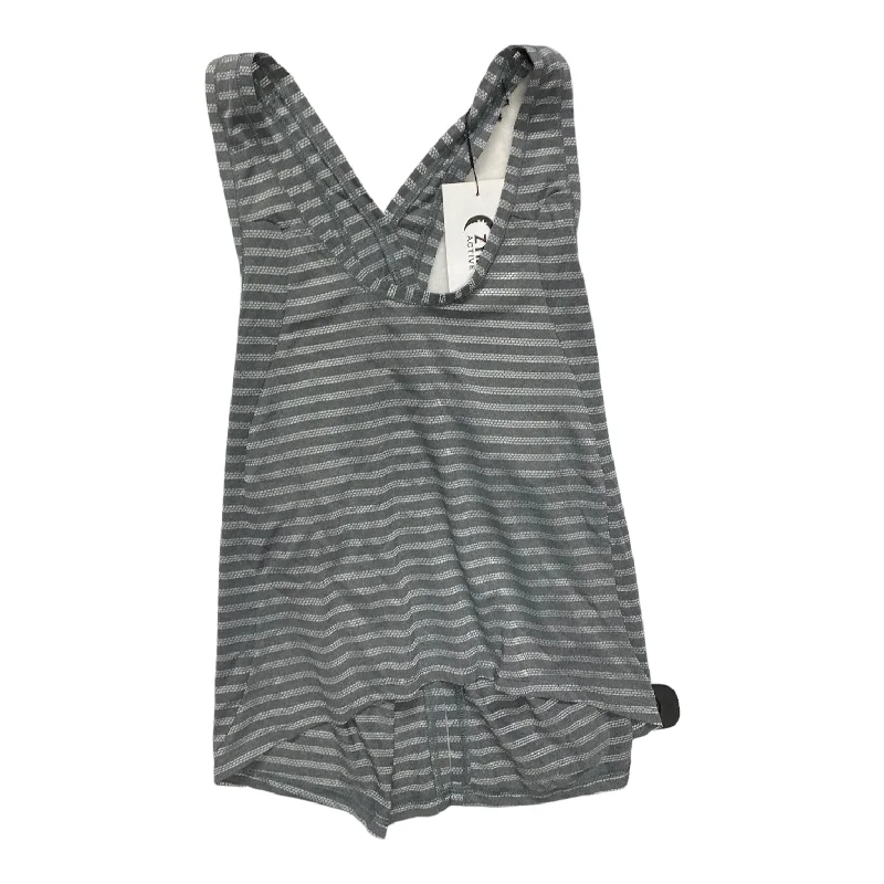 Yoga Tops for Intense Core Training -Athletic Tank Top By Zyia In Grey, Size: Xxl