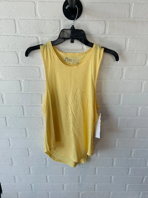 Yoga Tops for Deep Flexibility Training -Athletic Tank Top By Zyia In Yellow, Size: S Yoga Tops for Deep Flexibility Training -Athletic Tank Top By Zyia In Yellow, Size: S