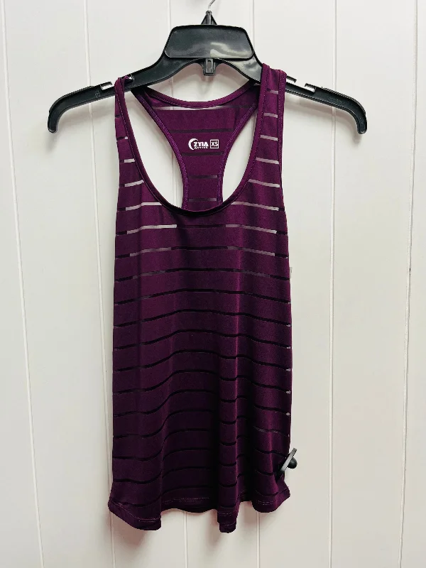 Yoga Tops with Built-In Support Bra -Athletic Tank Top By Zyia  Size: Xs