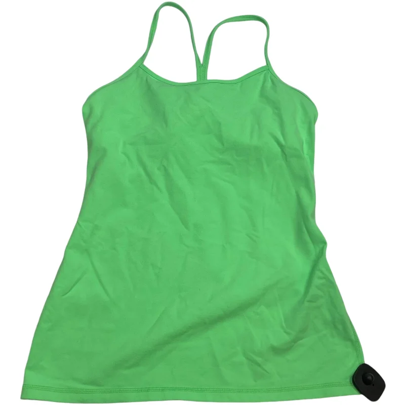 Yoga Tops for Increased Flexibility -Athletic Tank Top Designer By Lululemon In Green, Size: 8 Yoga Tops for Increased Flexibility -Athletic Tank Top Designer By Lululemon In Green, Size: 8