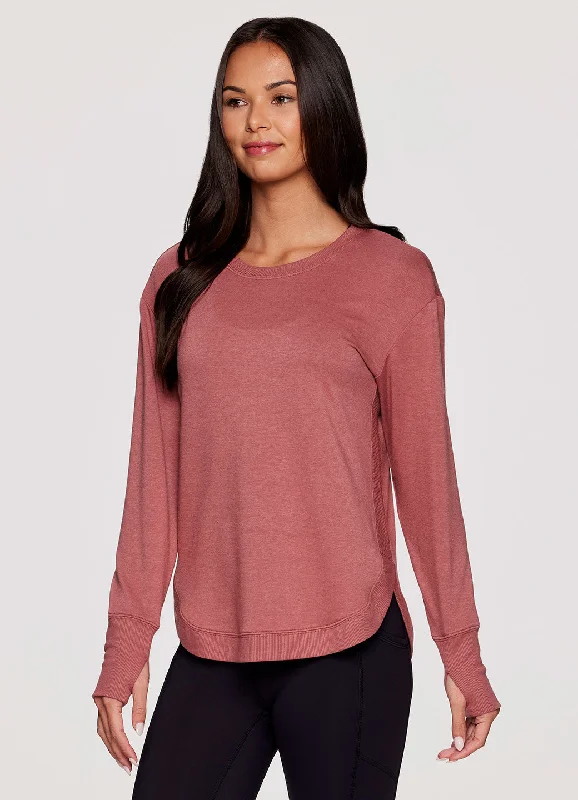 Yoga Tops with Spaghetti Straps -Auburn Sweatshirt