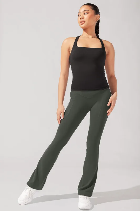 Yoga Tops for Studio and Gym Workouts -Audrey Tank - Black