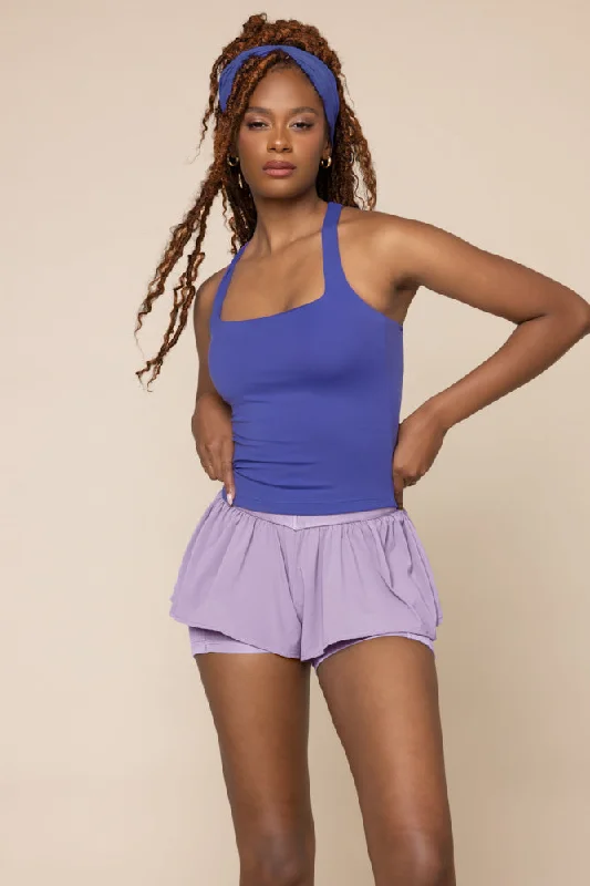 Yoga Tops for Daily Wear and Practice -Audrey Tank - Iris