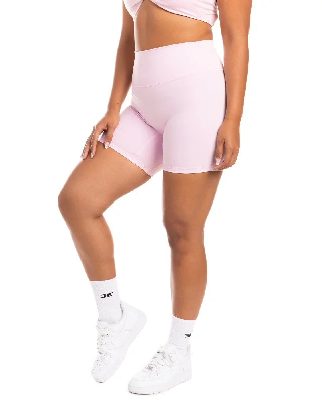 Comfortable Yoga Shorts for Warm Weather -Aura SF Shorts - Blush Pink
