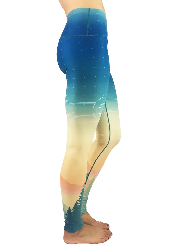 Flexible Yoga Pants for Women -Autumn Dusk Yoga Pants *Final Sale*