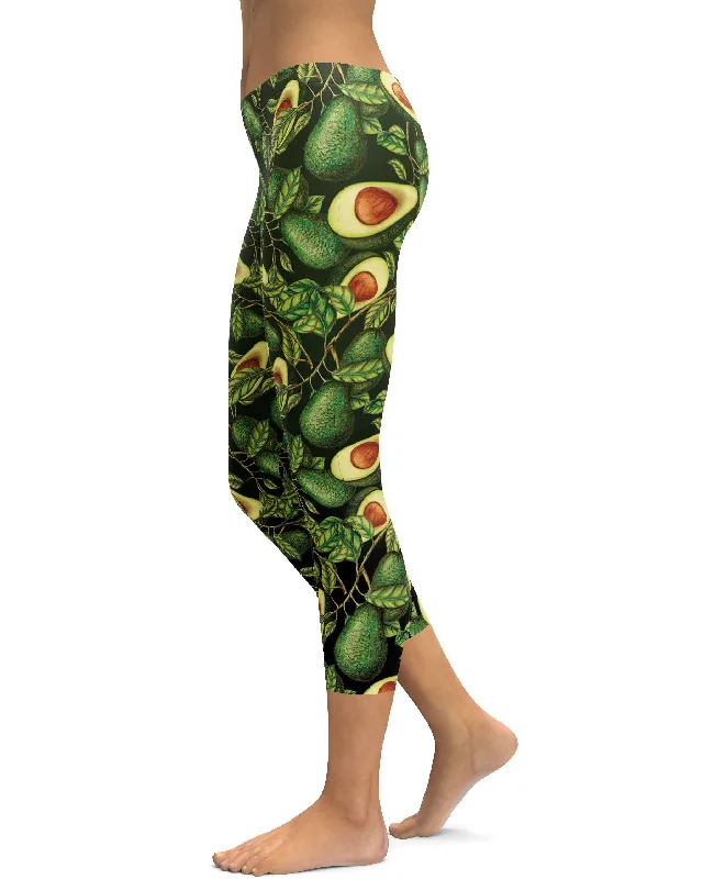 Yoga Pants for Daily Movement -Avocado Capris
