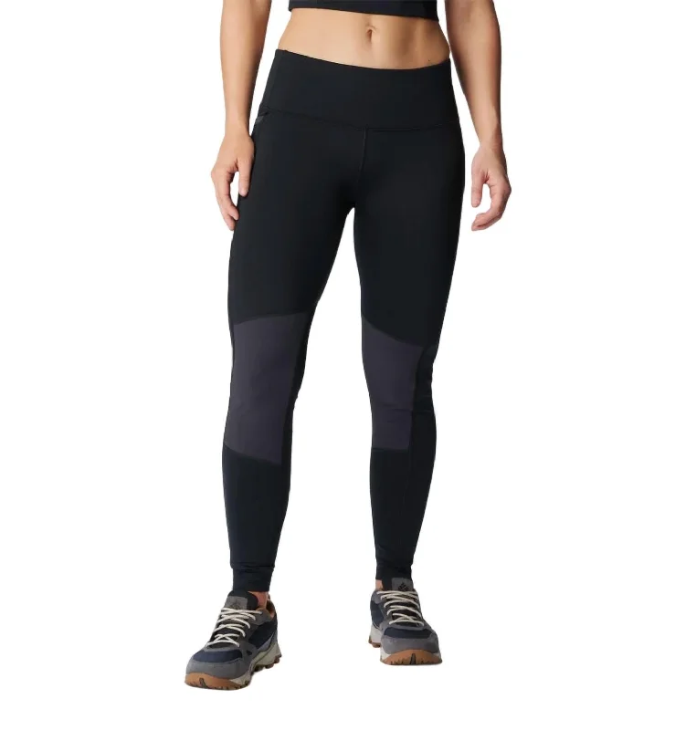 Women's Comfortable Yoga Shorts -Back Beauty Warm Hybrid Legging In Black