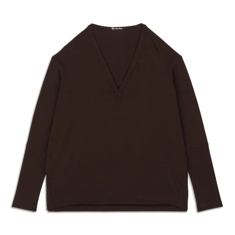 Breathable Yoga Tops for Hot Yoga Practice -Back In Action Long Sleeve - Resale