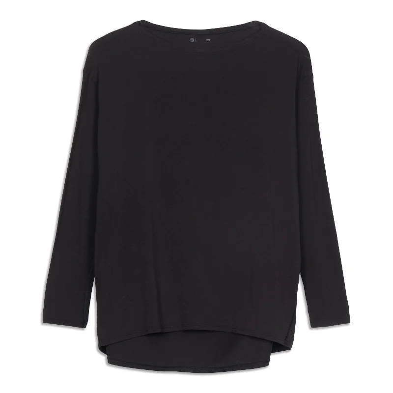 Comfortable Yoga Tops for Every Workout -Back In Action Long Sleeve Shirt - Resale