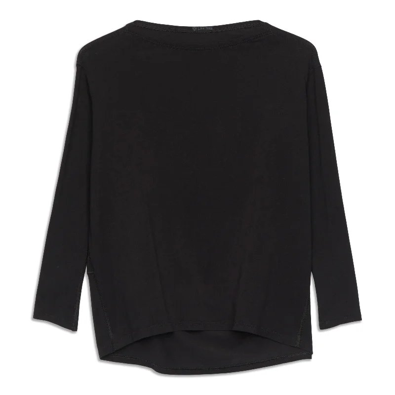 Yoga Tops for Endurance Training -Back In Action Long-Sleeve Shirt - Resale