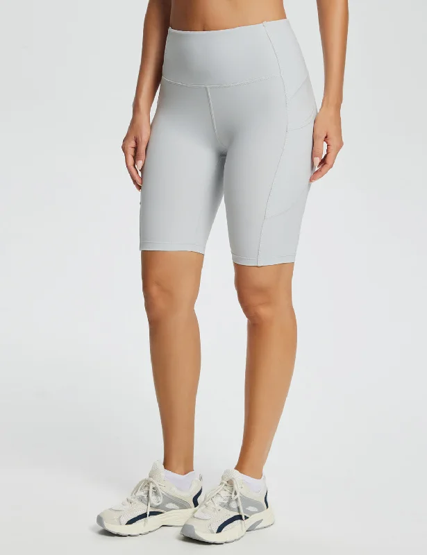 Yoga Shorts for Comfort and Support -Flyleaf High-Rise Bermuda Shorts