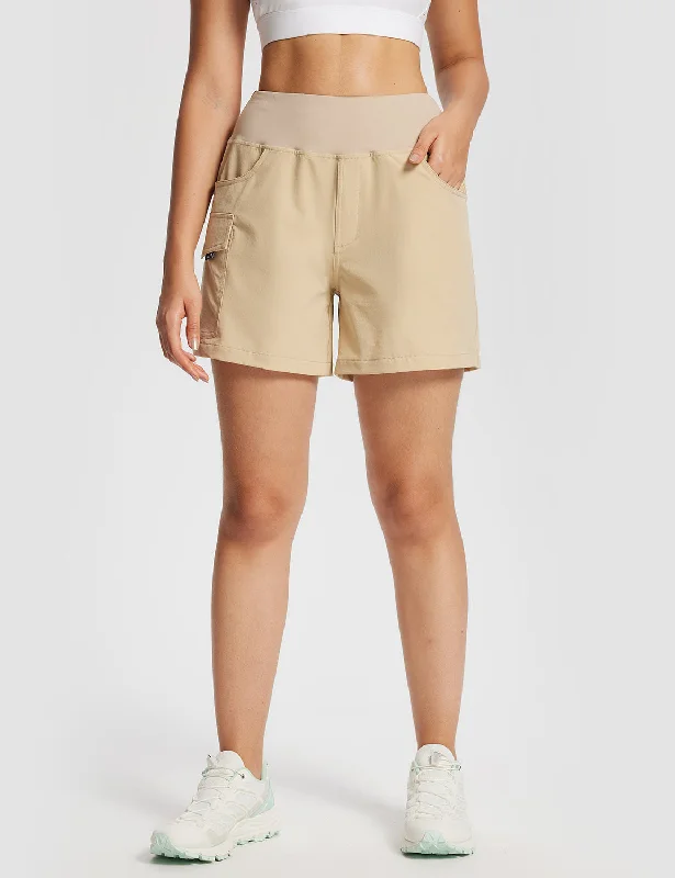 Soft Yoga Shorts for All Day Wear -Flyleaf Hiking Cargo Shorts