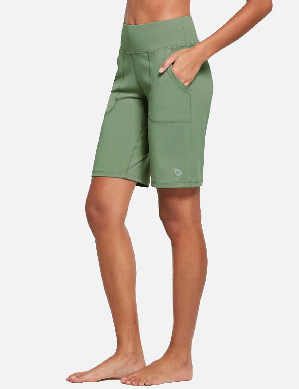 Stylish Yoga Shorts for Comfort -Laureate High Rise Bermuda Shorts