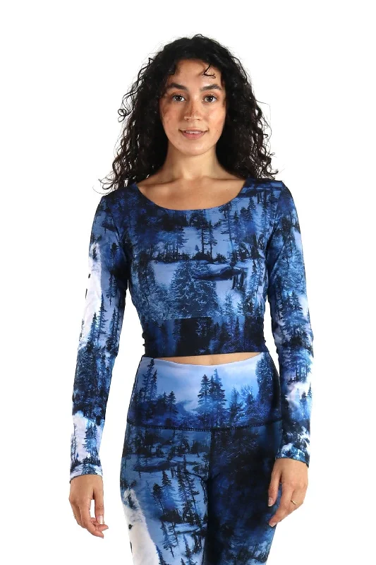 Long Sleeve Yoga Tops for Winter -Ballet Barre Top - Lone Wolf