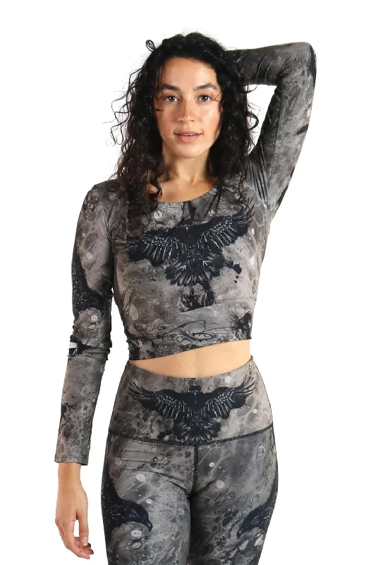 Loose-Fitting Yoga Tops -Ballet Barre Top - The Raven