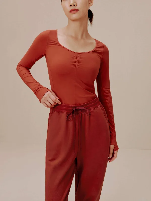 Yoga Tops for High Support and Comfort -Ballet Longsleeve T-shirt