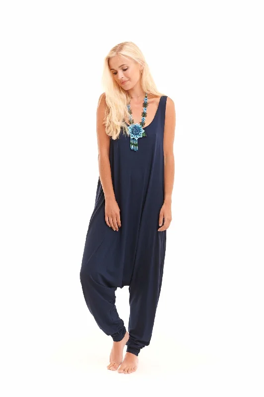 Stylish Leggings for Yoga -BAGGY JUMPSUIT NAVY