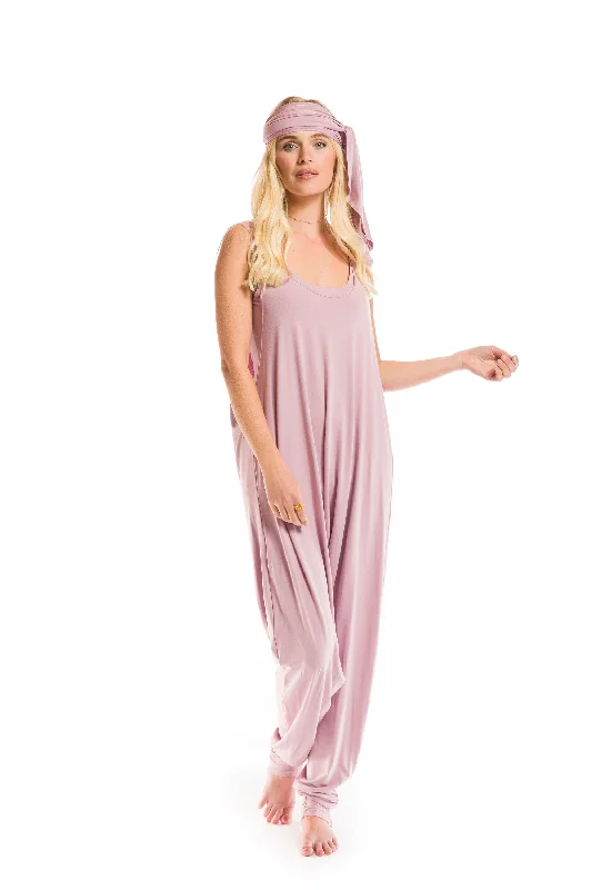 Lightweight Yoga Pants for Easy Movement -BAGGY JUMPSUIT ROSEWOOD