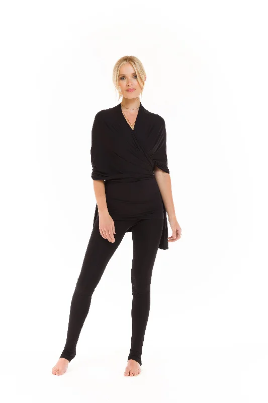 Soft Yoga Pants for Relaxation -LONG LEGGINGS BLACK