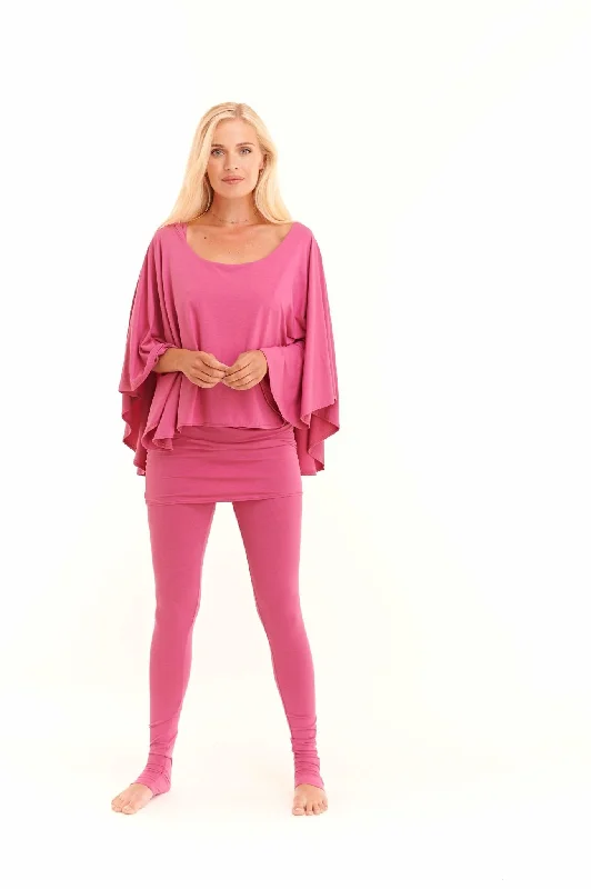 Yoga Pants for Full Flexibility and Movement -LONG LEGGINGS LIPSTICK PINK