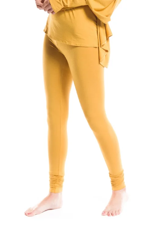 High-Waisted Yoga Pants for Comfort and Fit -LONG LEGGINGS TIBETAN YELLOW