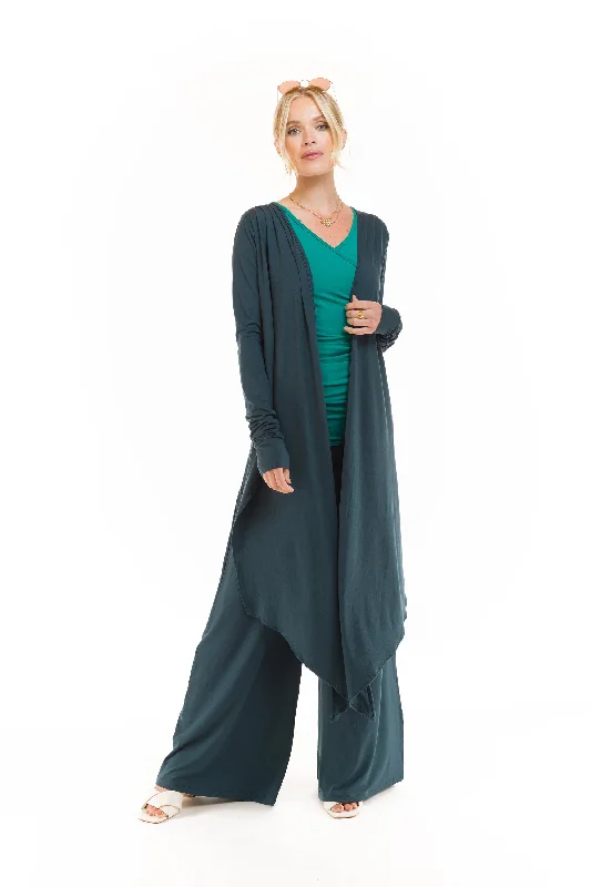 Ultra-Stretch Yoga Pants -PALAZZO PANTS OCEAN GREEN