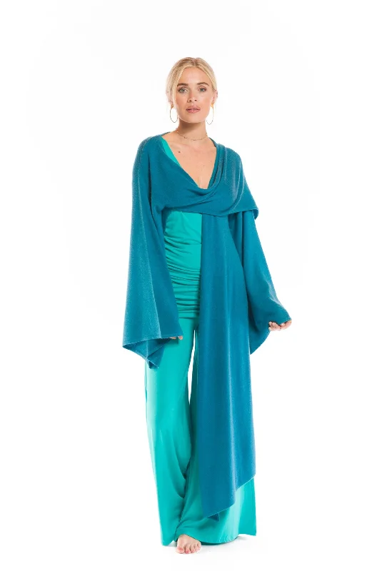 Yoga Pants for Yoga and Pilates Classes -PALAZZO PANTS TURQUOISE