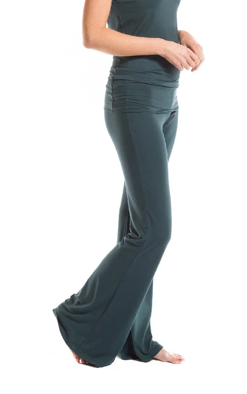 Yoga Pants with Quick-Dry Fabric -SOUL PANTS OCEAN GREEN