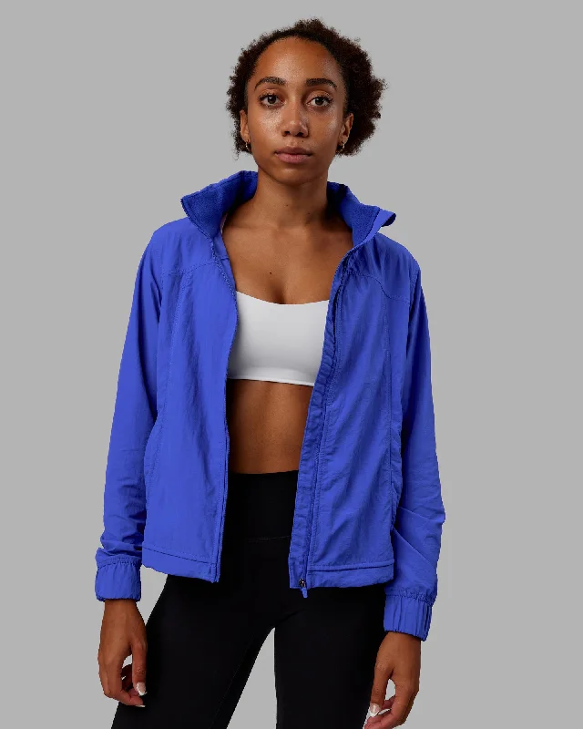 Eco-Friendly Yoga Tops for Women -Barely There Jacket - Power Cobalt