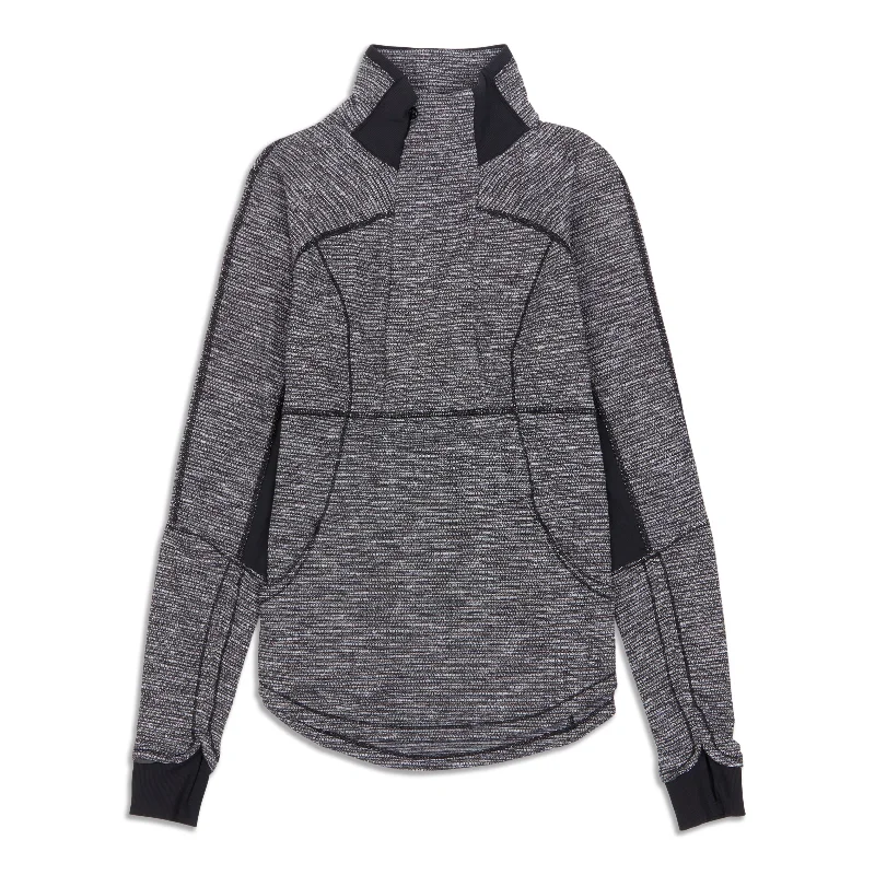 Yoga Tops with Adjustable Straps for Custom Fit -Base Runner Half Zip - Resale