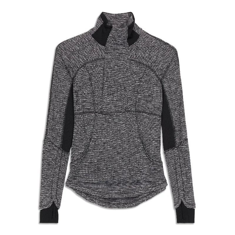 Breathable Yoga Tops with Soft Material -Base Runner Half-Zip - Resale