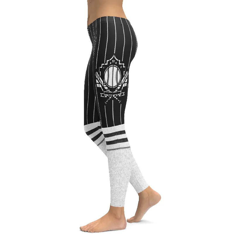 Premium Stretch Yoga Pants -Baseball Pants Leggings