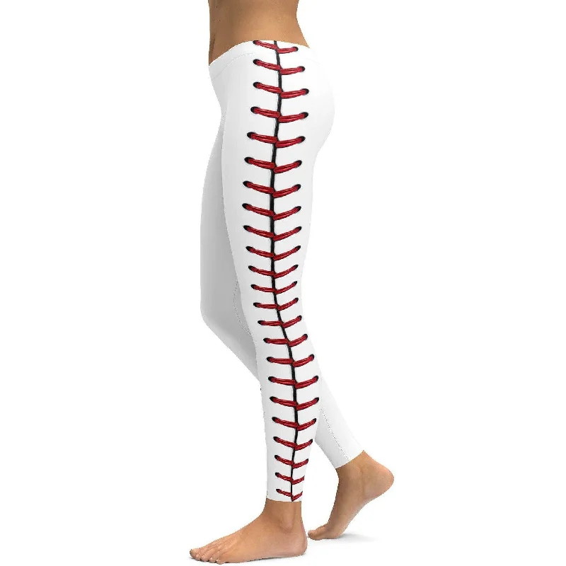 Best High-Waisted Yoga Pants -Baseball Stitches Leggings
