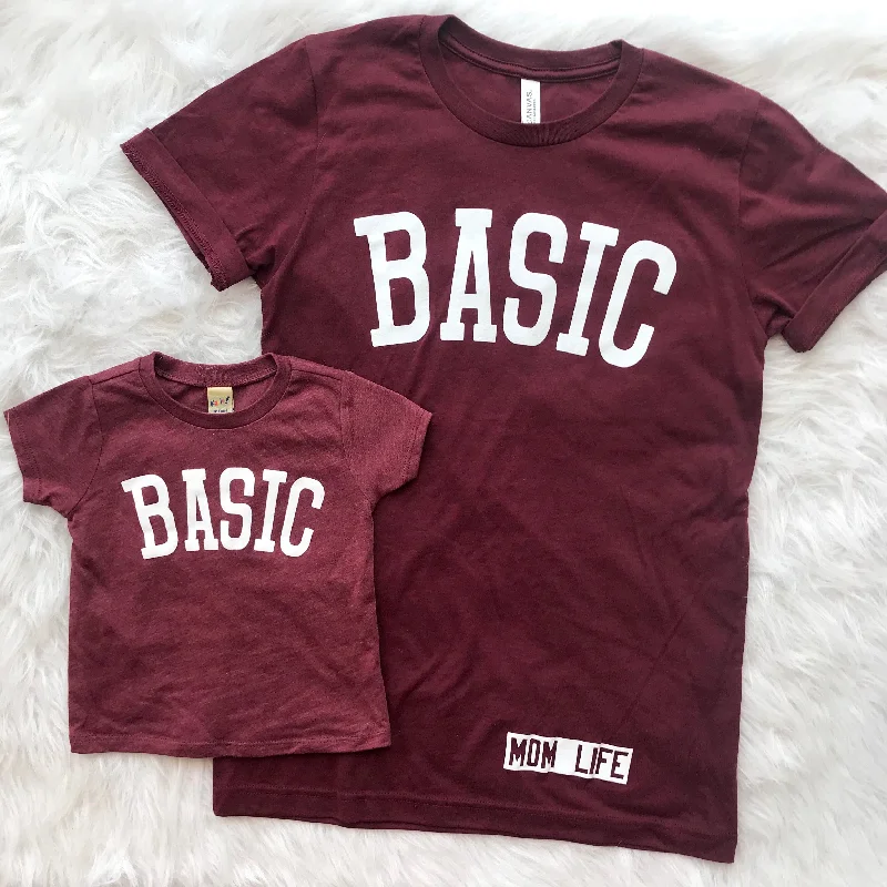 Yoga Tops for Increased Flexibility -BASIC Tee • Maroon