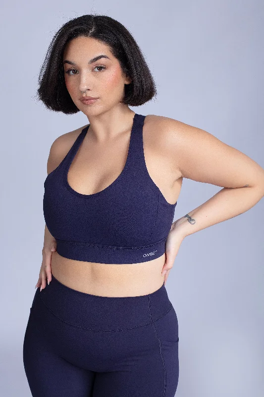 Yoga Bar with Blueberries -Basics Adjustable Sports Bra