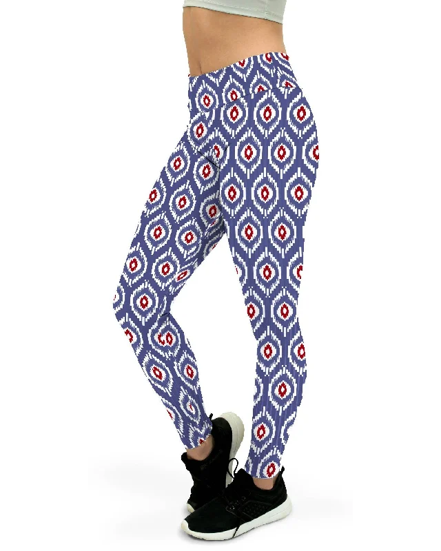 Affordable Yoga Pants for Comfort -Batik Inspired Yoga Pants