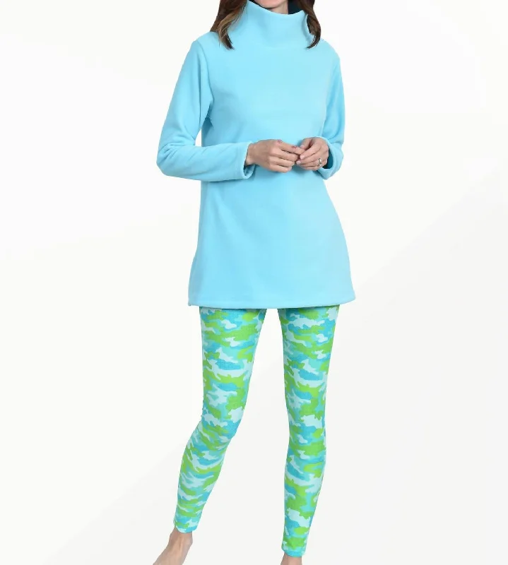 Yoga Shorts for Women's Fitness -Bayside Tights Legging In Mint Camo